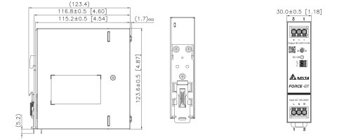 ZASILACZ IMPULSOWY DRF-24V120W1GBA FORCE-GT (1 FAZA) Delta Electronics