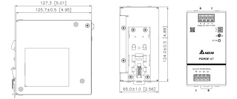 ZASILACZ IMPULSOWY DRF-24V480W3GBA FORCE-GT (3 FAZY) Delta Electronics