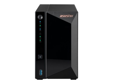 ASUSTOR Drivestor 2 Pro Gen2 AS3302T v2 - Serwer NAS - 2 wnęki - SATA 6Gb/s - RAID JBOD, 0, 1 - RAM 2 GB - 2.5 Gigabit Ethernet 