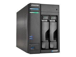ASUSTOR Lockerstor 2 Gen2 - Serwer NAS - 2 wnęki - RAID JBOD, 0, 1, 10, 5, 6 - RAM 4 GB - 2.5 Gigabit Ethernet - iSCSI obsługa