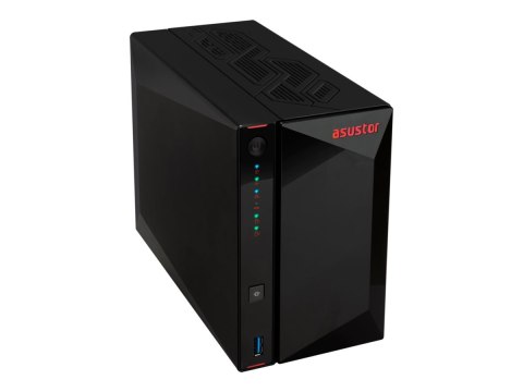 ASUSTOR Nimbustor 2 Gen 2 AS5402T - Serwer NAS - SATA 6Gb/s - RAID 0, 1, 5, 6, 10, JBOD - RAM 4 GB - 2.5 Gigabit Ethernet - iSCS