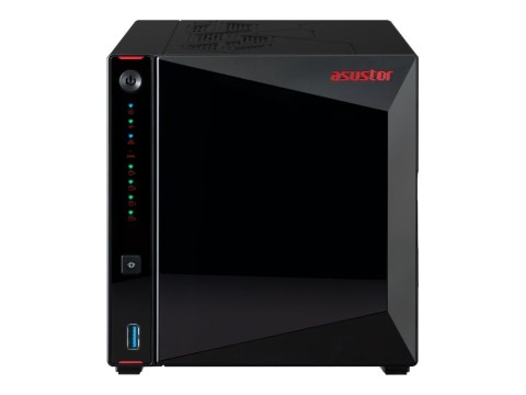 ASUSTOR Nimbustor 4 Gen 2 AS5404T - Serwer NAS - SATA 6Gb/s - RAID 0, 1, 5, 6, 10, JBOD - RAM 4 GB - 2.5 Gigabit Ethernet - iSCS