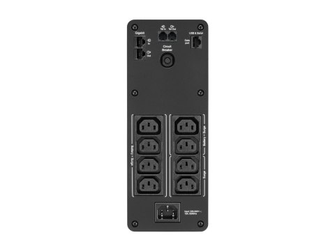 APC Back-UPS Pro BR1200SI - UPS - AC 220-240 V - 720 wat - 1200 VA - USB - złącza wyjściowe: 8 - czarny