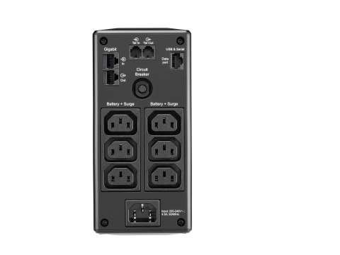APC Back-UPS Pro BR900MI - UPS - AC 230 V - 540 wat - 900 VA - USB - złącza wyjściowe: 6 - czarny