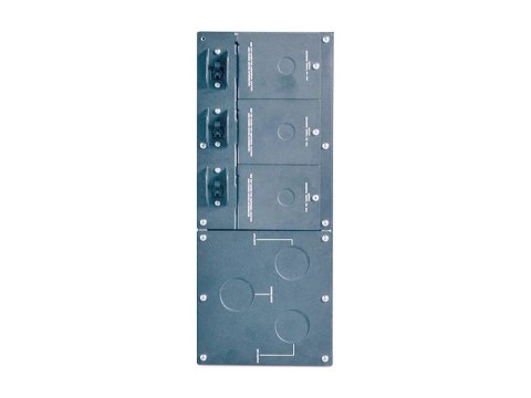 APC Service Bypass Panel - Przełącznik obejściowy (montowany w stojaku) - AC 230 V - złącza wyjściowe: 3 - 4U - 19" - czarny - d