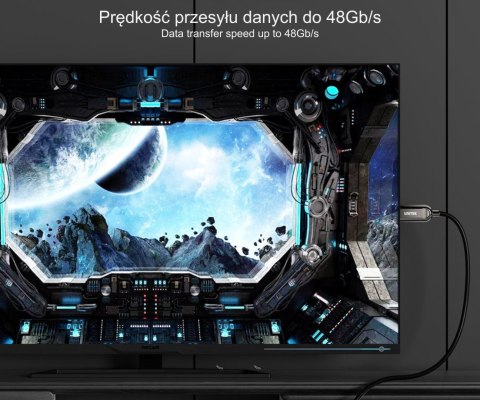 KABEL OPTYCZNY HDMI C11085GY01-60M 60 m 8K @ 60 Hz UNITEK