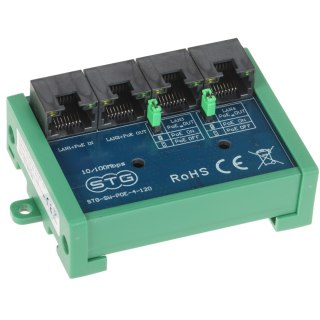 SWITCH POE, EXTENDER STG-SW-POE-4-120 4-PORTOWY STG