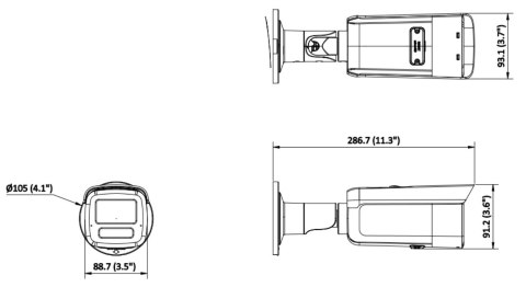 KAMERA IP DS-2CD2T63G2-2LI(2.8MM) Smart Hybrid Light AcuSense - 6 Mpx Hikvision