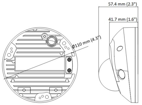 KAMERA WANDALOODPORNA IP DS-2CD2543G2-IS(2.8MM) AcuSense - 4 Mpx Hikvision