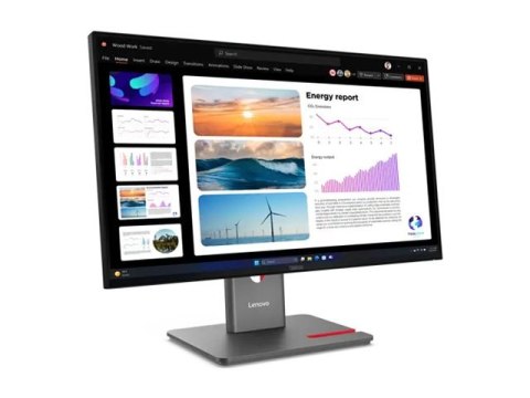 Lenovo ThinkVision P24Q-40 - Monitor LED - 24" (23.8" widoczny) - 2560 x 1440 QHD @ 120 Hz - IPS - 300 cd/m² - 1500:1 - HDR10 - 