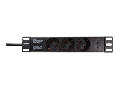 LogiLink - Jednostka dystrybucji zasilania (montowany w stojaku) - AC 230 V - 3500 wat - wejście: power CEE 7/7 - złącza wyjścio