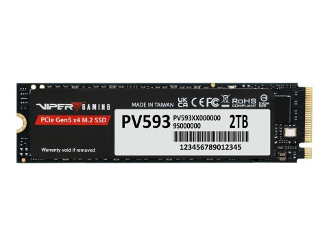 Patriot Viper Gaming PV593 - SSD - 2 TB - wewnętrzny - M.2 2280 - PCI Express 5.0 x4 (NVMe)
