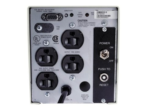 APC Smart-UPS 700VA Shipboard - UPS - AC 120 V - 450 wat - 700 VA - RS-232 - złącza wyjściowe: 4 - beżowy - brak sprzedaży w CO,