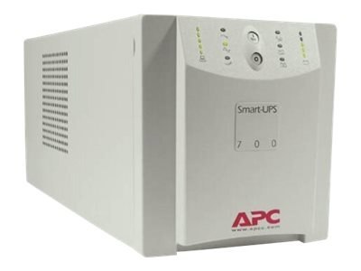 APC Smart-UPS 700VA Shipboard - UPS - AC 120 V - 450 wat - 700 VA - RS-232 - złącza wyjściowe: 4 - beżowy - brak sprzedaży w CO,
