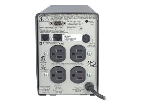 APC Smart-UPS SC 620VA - UPS - AC 120 V - 390 wat - 620 VA - złącza wyjściowe: 4 - szary - brak sprzedaży w CO, VT i WA