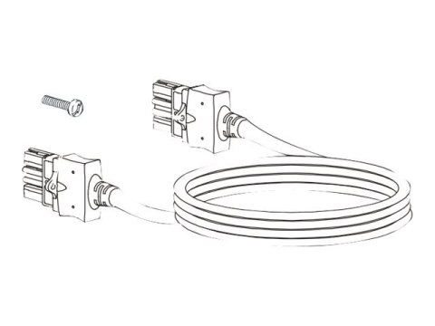 APC Smart-UPS SRT - Kabel zasilający przedłużający - 5 m - dla P/N: SRT1500XLJ, SRT2200RMXLAUS, SRT2200XLA, SRT2200XLI-KR, SRT2K