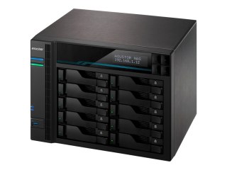 ASUSTOR Lockerstor 10 Pro AS7110T - Serwer NAS - 10 wnęki - SATA 6Gb/s - RAID 0, 1, 5, 6, 10, JBOD - RAM 8 GB - 2.5 Gigabit Ethe