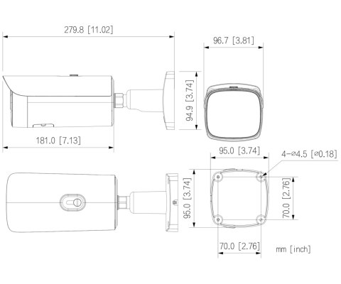 KAMERA IP IPC-HFW5859E1-ZE-IL-2712 Smart Dual Light WizMind - 8 Mpx 2.7 ... 12 mm DAHUA