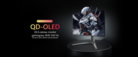 MONITOR GAMINGOWY LM27-GO34A 26.5 " - 1440p QHD, PODŚWIETLENIE QD-OLED 240 Hz DAHUA