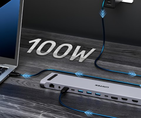 STACJA DOKUJĄCA KVM D1106AGY01 4K UHD UNITEK