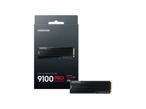 Samsung 9100 PRO MZ-VAP1T0 - SSD - zaszyfrowany - 1 TB - z radiatorem - wewnętrzny - M.2 2280 - PCI Express 5.0 x4 (NVMe) - 256 