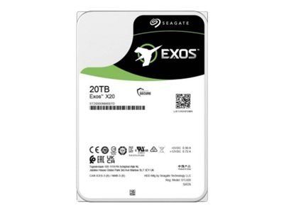 Seagate Exos X20 ST20000NM002D - Dysk twardy - 20 TB - wewnętrzny - SAS 12Gb/s - 7200 obr/min - bufor: 256 MB