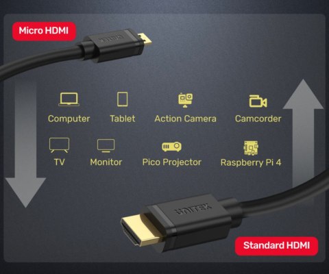 ADAPTER HDMI / MICRO HDMI Y-C182 2 m 4K UHD UNITEK
