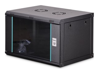 DIGITUS Dynamic-N series - Stojak szafa - 600 x 450 mm (SxG), do samodzielnego montażu - do montażu na ścianie - czarny, RAL 900