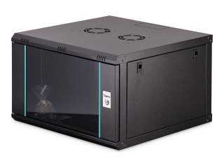 DIGITUS Dynamic-N series - Stojak szafa - 600 x 600 mm (SxG), niezamontowany - do montażu na ścianie - czarny, RAL 9005 - 7U - 1