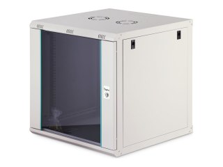 DIGITUS Dynamic-N series - Szafa - 600 x 600 mm (SxG), niezamontowany - do montażu na ścianie - RAL 7035, szary - 12U - 19"
