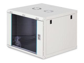 DIGITUS Dynamic-N series - Szafa - 600 x 600 mm (SxG), niezamontowany - do montażu na ścianie - RAL 7035, jasnoszary - 9U - 19"