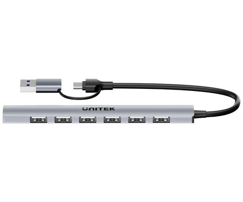 HUB USB 2.0 / 3.0 H1209AGY01 15 cm UNITEK