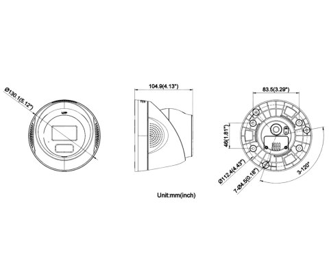 KAMERA IP DS-2CD1347G3H-LIUF/SL 2.8MM PL ColorVu 3.0 Smart Hybrid Light - 4 Mpx 2.8 mm Hikvision