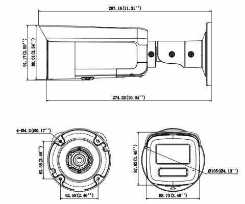 KAMERA IP DS-2CD26123G2-LIZS2UY/SL(2.8-12MM) Smart Hybrid Light AcuSense - 12 Mpx 2.8 ... 12 mm Hikvision