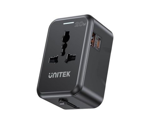 UNIWERSALNA PRZEJŚCIÓWKA SIECIOWA Z ZASILACZEM USB P1120ABK01 UNITEK