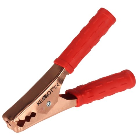 ZACISK KROKODYLOWY KRO-200/R CZERWONY KEMOT