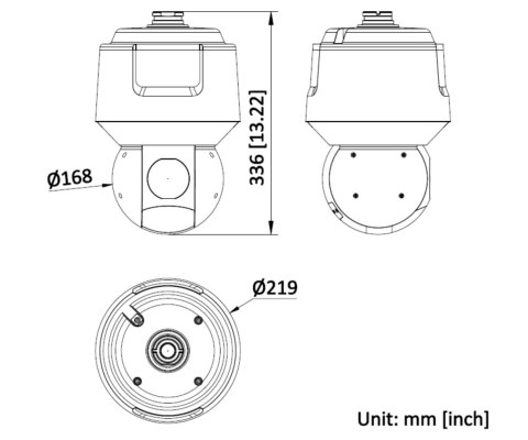 KAMERA IP SZYBKOOBROTOWA DS-2DF6A632IWG1-EL DARKFIGHTER 2.0 - 6 Mpx, 5 ... 154 mm Hikvision