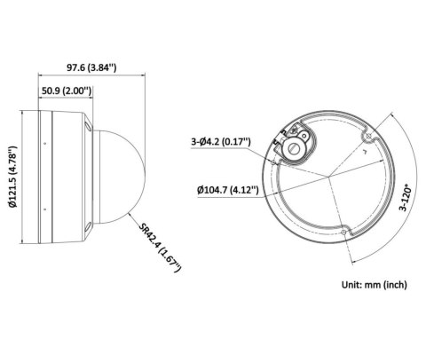 KAMERA WANDALOODPORNA HD-TVI DS-2CE50DF3T-VPLSZE(2.8-12MM) Smart Hybrid Light - 1080p Hikvision