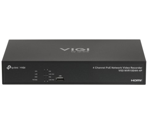REJESTRATOR IP VIGI-NVR1004H-4P 4 KANAŁY, 4 PoE