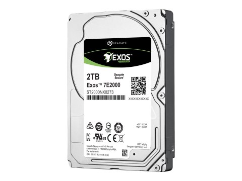 Seagate Exos 7E2000 ST2000NX0273 - Dysk twardy - 2 TB - wewnętrzny - 2,5" x SFF - SAS 12Gb/s - nearline - 7200 obr/min - bufor: 