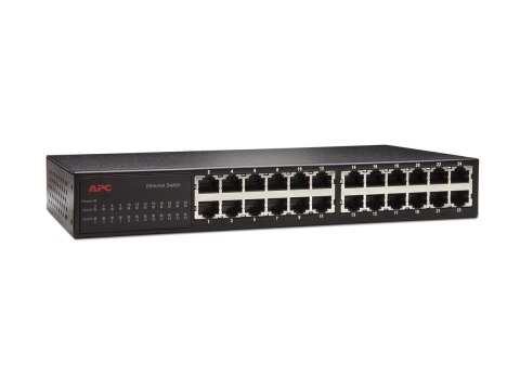 APC 24 Port 10/100 Ethernet Switch - Przełącznik - 24 x 10/100 - montowany w szafie rack - dla P/N: AR3103SP, AR3106SP, SCL400RM