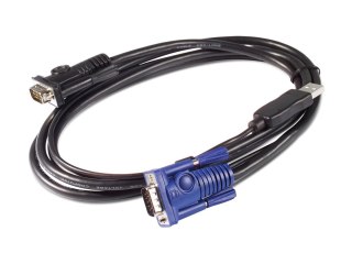 APC - Kabel USB / video - USB, HD-15 (VGA) (M) do HD-15 (VGA) (M) - 7.6 m - dla APC 16 Port Multi-Platform Analog KVM, 8 Port Mu