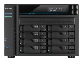 ASUSTOR Lockerstor 8 AS6508T - Serwer NAS - 8 wnęki - SATA 6Gb/s - RAID 0, 1, 5, 6, 10, JBOD - RAM 8 GB - 2.5 Gigabit Ethernet /
