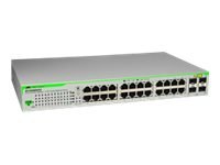 Allied Telesis AT GS950/24 WebSmart Switch - Przełącznik - Tak - 24 x 10/100/1000 + 2 x GBIC - stacjonarny