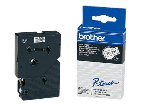 Brother - Czarny, biały - Roll (0,9 cm) 1 kaseta(y) taśma laminowana - dla P-Touch PT-15, PT-20, PT-2000, PT-3000, PT-500, PT-50