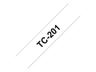 Brother - Czarny - biały - Roll (1,2 cm) 1 rolki etykiety - dla P-Touch PT-15, PT-20, PT-6