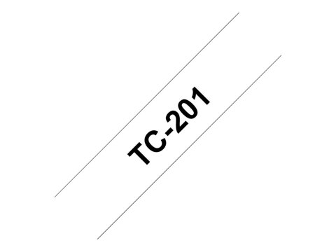Brother - Czarny - biały - Roll (1,2 cm) 1 rolki etykiety - dla P-Touch PT-15, PT-20, PT-6