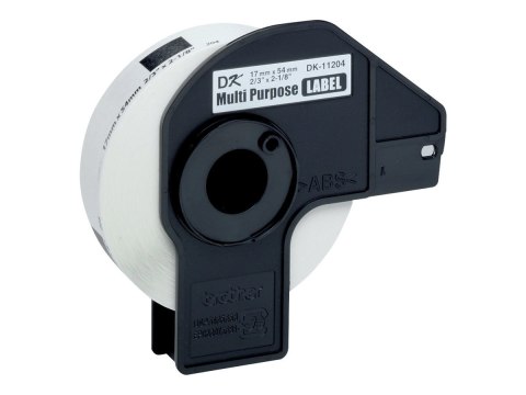 Brother DK-11204 - Czarny na białym - 17 x 54 mm 400 etykieta(-y) (1 rolki x 400 etykiety uniwersalne - dla Brother QL-1050, QL-