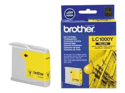 Brother LC1000Y - Żółty - oryginał - pojemnik na tusz - dla Brother DCP-330, 350, 353, 357, 560, 750, 770, MFC-465, 5460, 5860, 