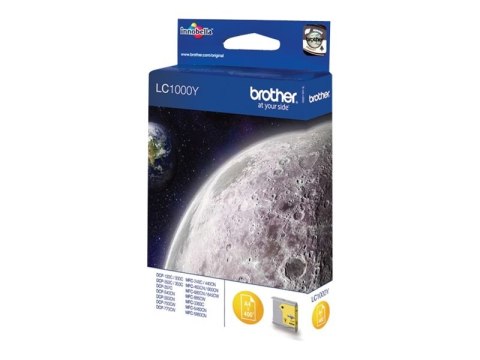 Brother LC1000Y - Żółty - oryginał - pojemnik na tusz - dla Brother DCP-330, 350, 353, 357, 560, 750, 770, MFC-465, 5460, 5860, 